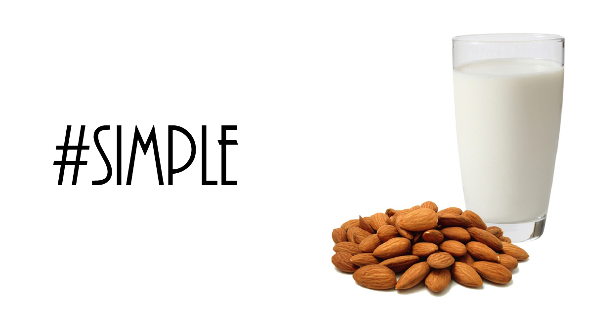 Simplest almond milk